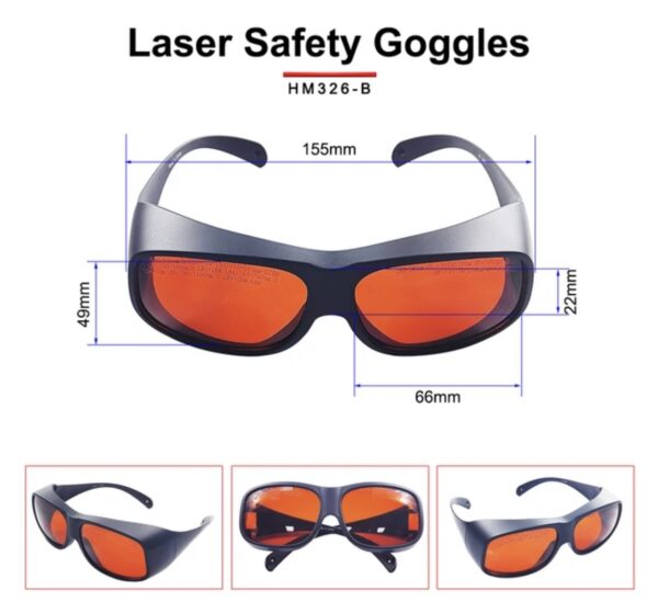Laser Safety Goggles high Specification OD6 - Image 5